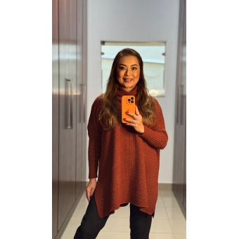 Poncho gola boba mousse - Ref.02511