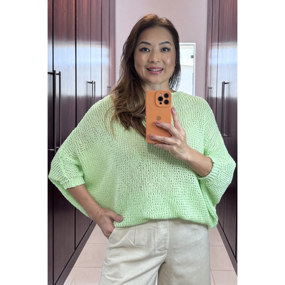 Morcego krepp - Ref. 02411 - Verde pó