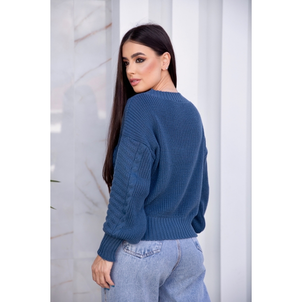 Blusa bolinha trança - Ref. 02301 - Preto