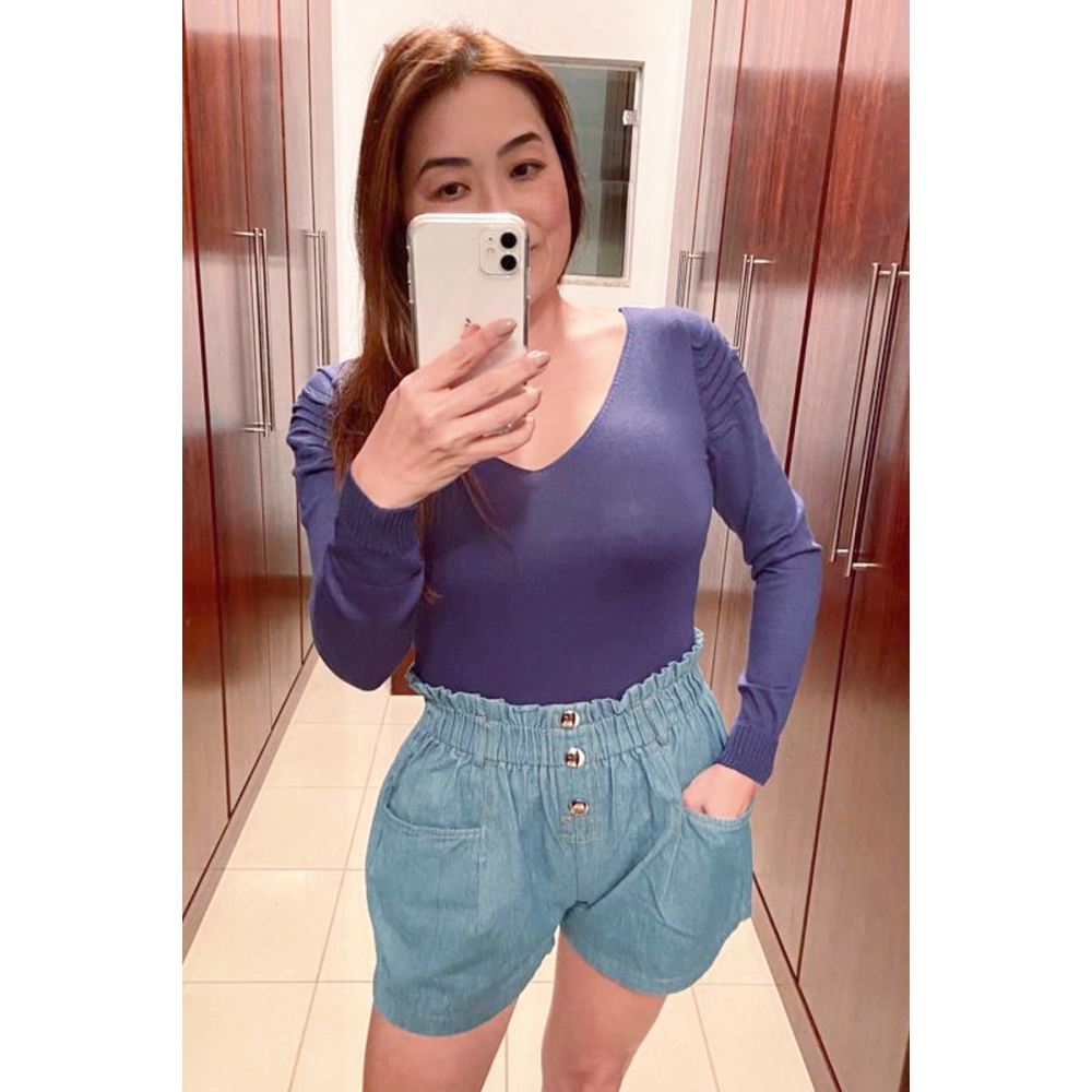 Cropped princesa modal - Ref. 02227 - Indigo