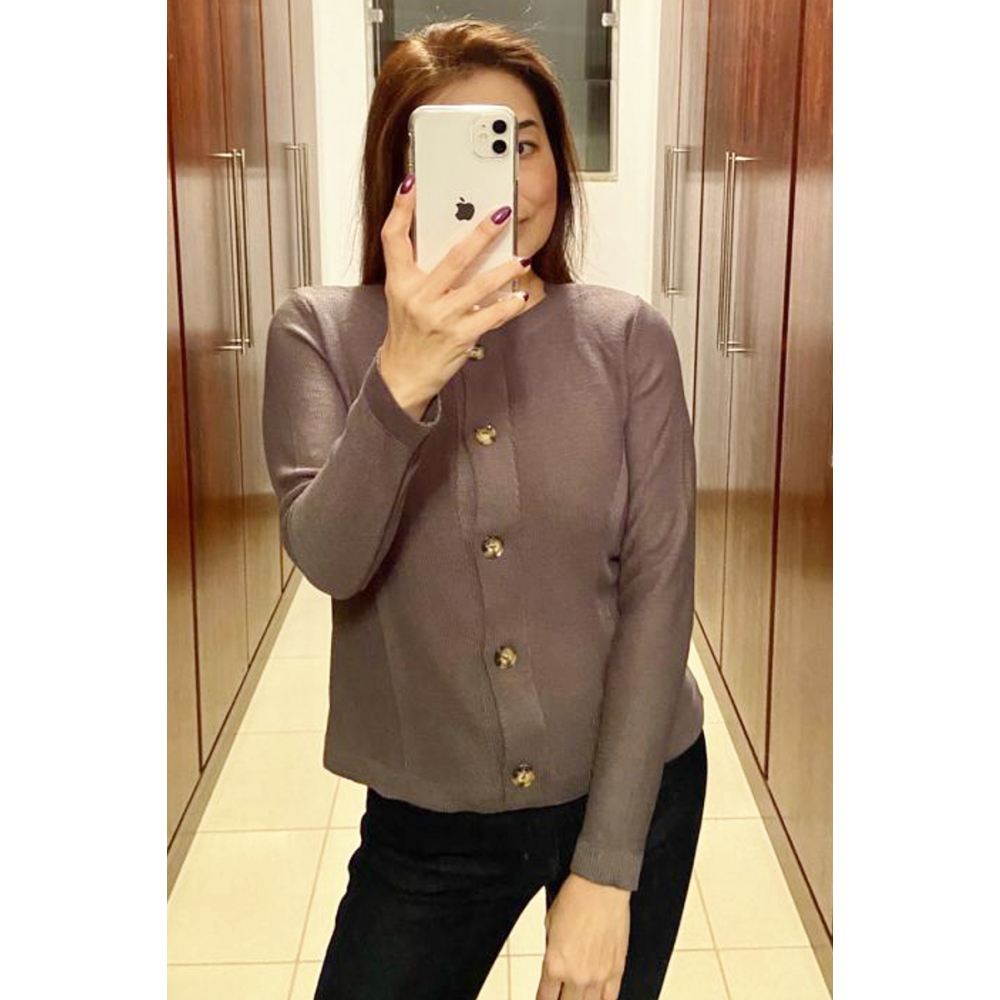 Casaqueto lã - Ref. 01928 - Grafite