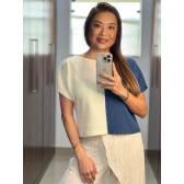 Blusa Serena - Ref. 26004 - Jeans e off