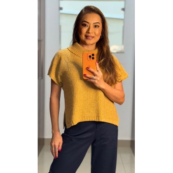 Blusa gola canelada avesso ampla - Ref.02509