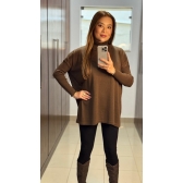 Blusa ampla Meg Ref - 02521 - Marrom