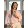 Blusa colmeia decote V - Ref. 02604 - Rosa