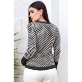 Blusa colmeia - Ref. 02303 - Preto