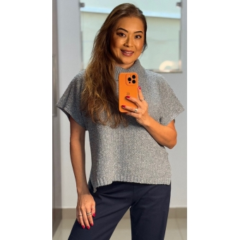 Blusa gola canelada avesso ampla - Ref.02509